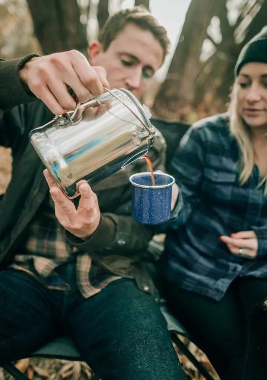 ALUMINUM PERCOLATOR COFFEE POT